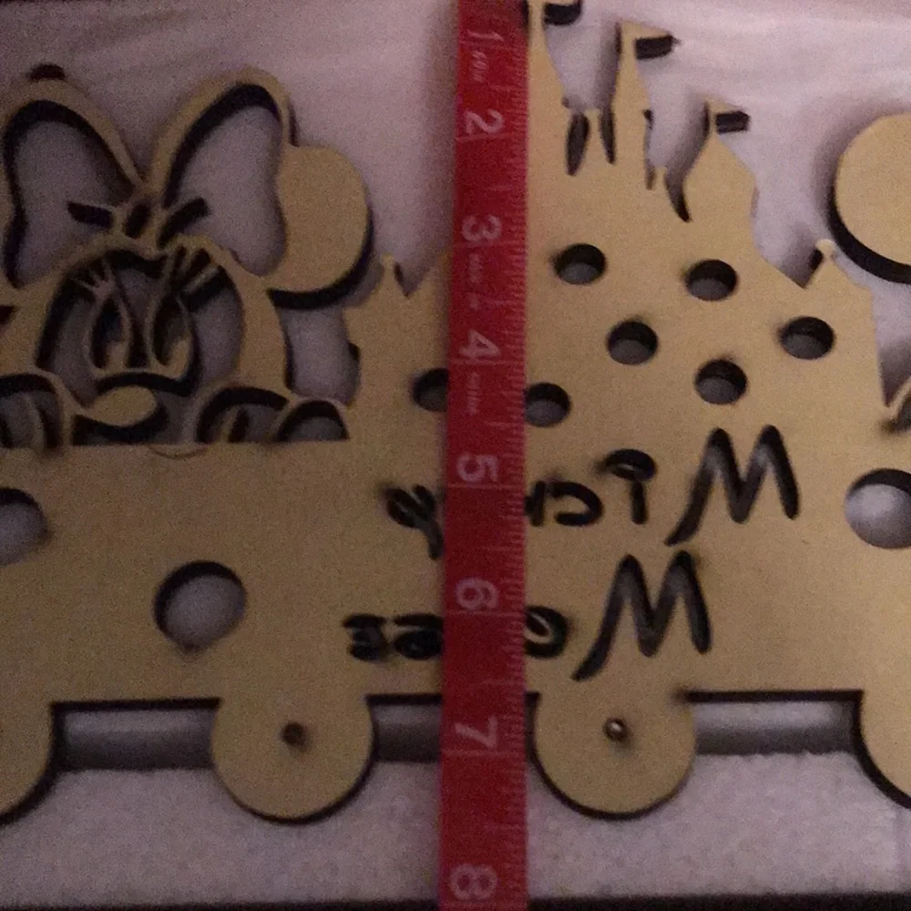 Wooden Mickey Mouse inspired key holder